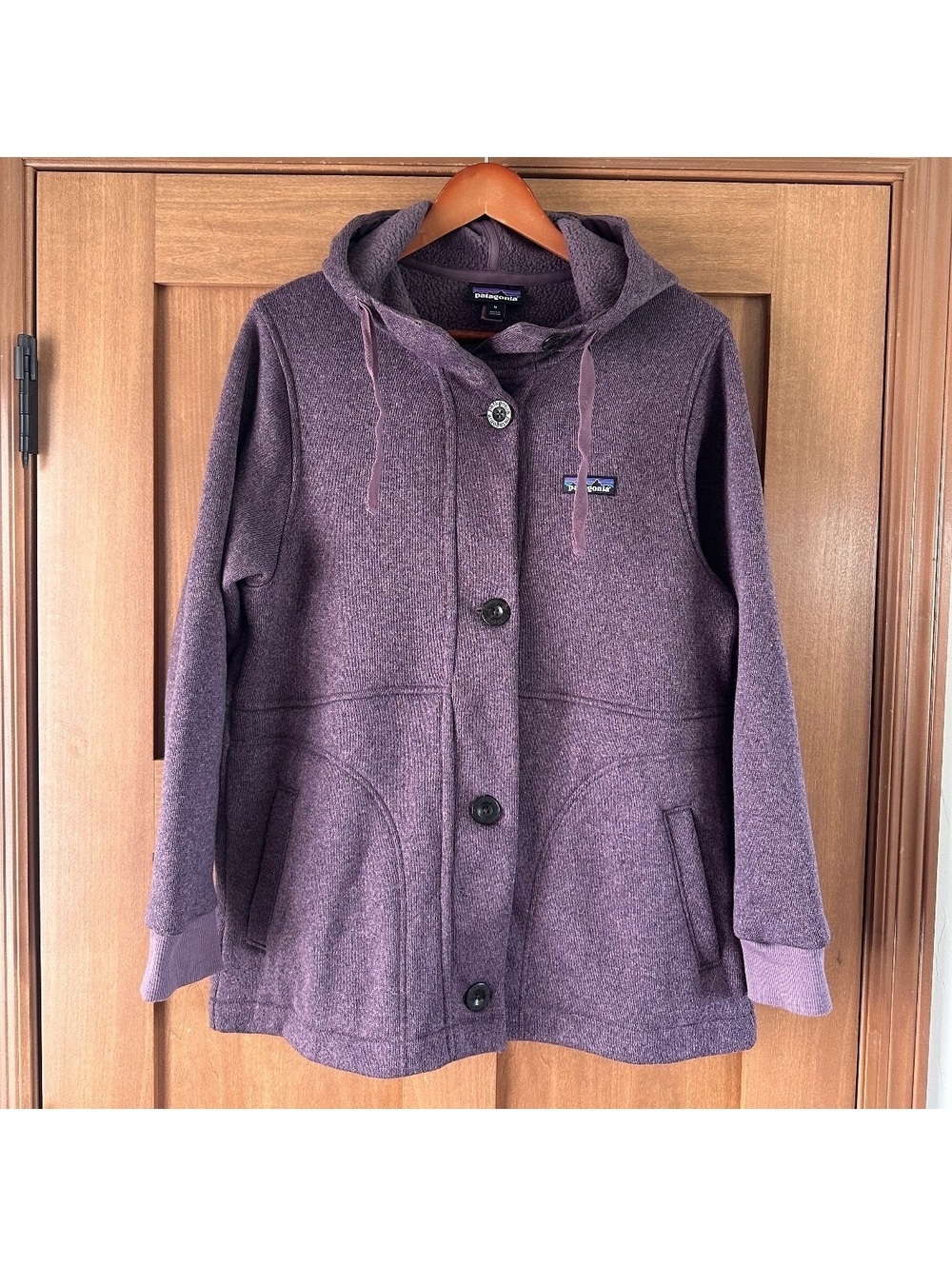 Patagonia Better Sweater Coat Hooded in Light Balsamic Purple Women’s Medium